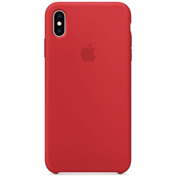 Apple iPhone XS Max Silicone Hoesje Rode Mobiele Hoesje Beschermende Cover