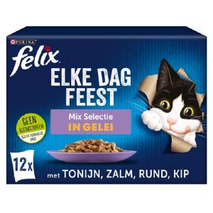 Felix MP elke dag feest 12 x 85 gram rund/kip/kon
