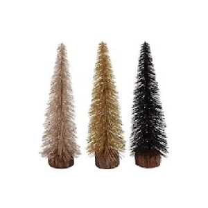 Sparkle black/gold tree ass. 7x29cm