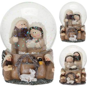 Schudbol kersttafereel 65mm