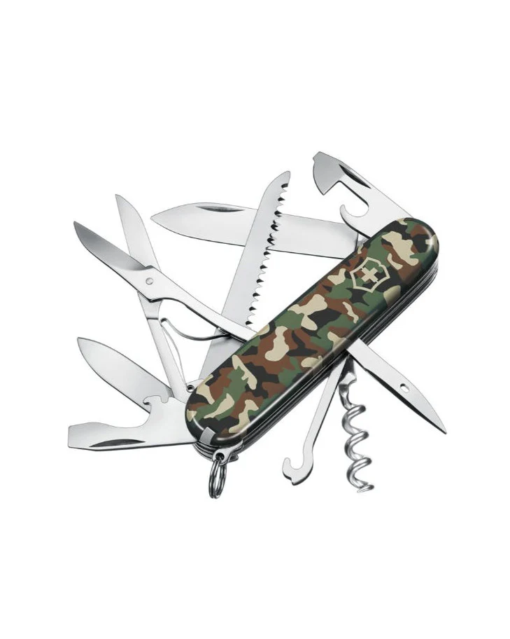 Zwitsers zakmes voor noodpakket overheid camouflage Woodland - Afbeelding 2